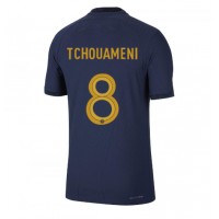 Maglie da calcio Francia Aurelien Tchouameni #8 Prima Maglia Mondiali 2022 Manica Corta